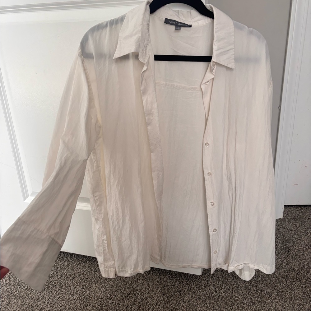White Button-Up Shirt